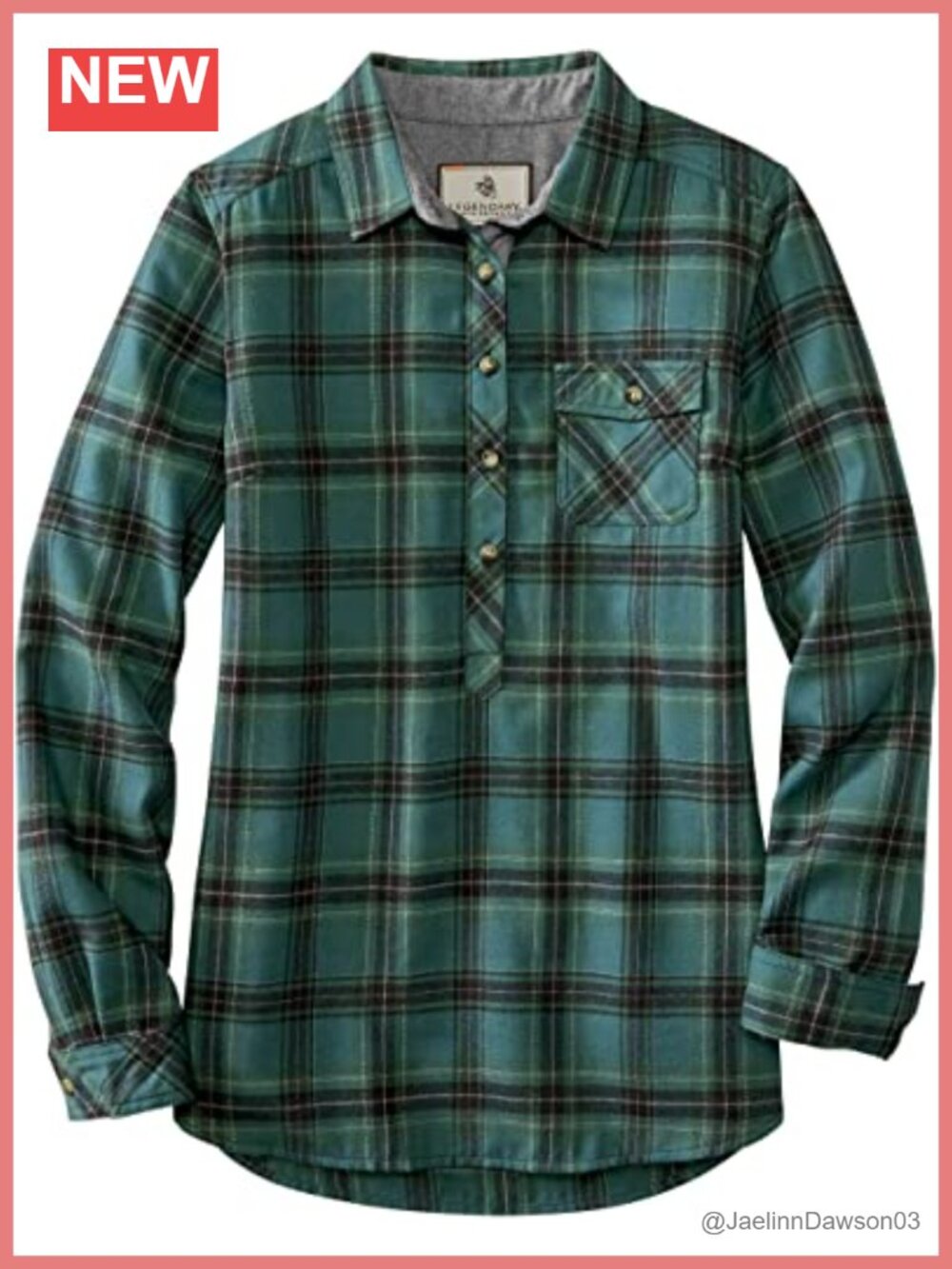 Women's Plaid Flannel Tunic Button Down Long Sleeve Relaxed Fit
